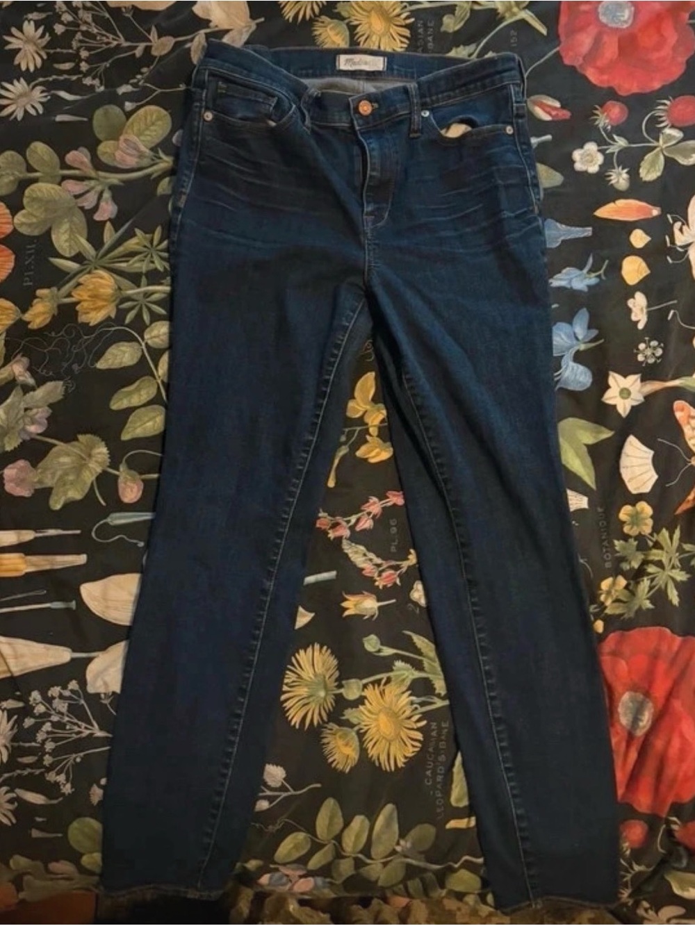 Madewell High Riser Skinny Dark Blue Women’s Stretch Slim Jeans Size 31